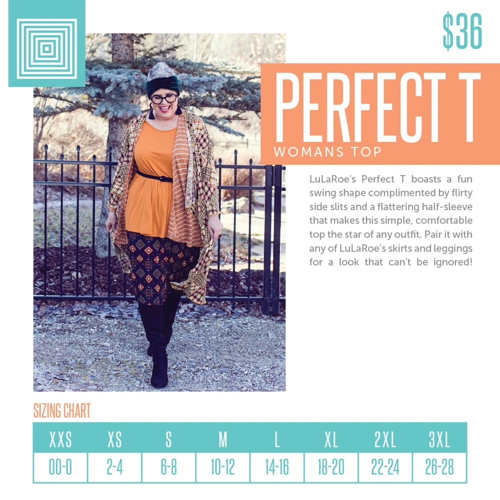Lularoe Perfect T Tunic Top - Picture 2 of 5